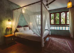 Canopy Bed at Nalanda Retreat, Mandrem Goa