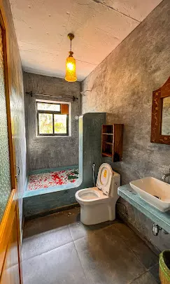 Bathroom at Nalanda Retreat, Mandrem Goa